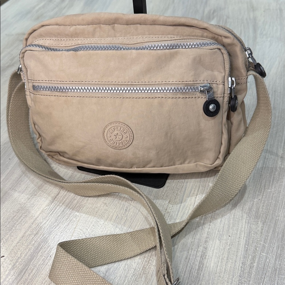 Kipling Light Beige Crossbody Bag
